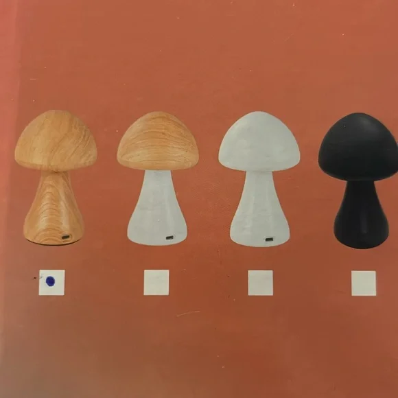 MUSHROOM LED Dimmable Nightlight Desk Light Table Lamp USB Rechargeable 3 Colors - Picture 14 of 14